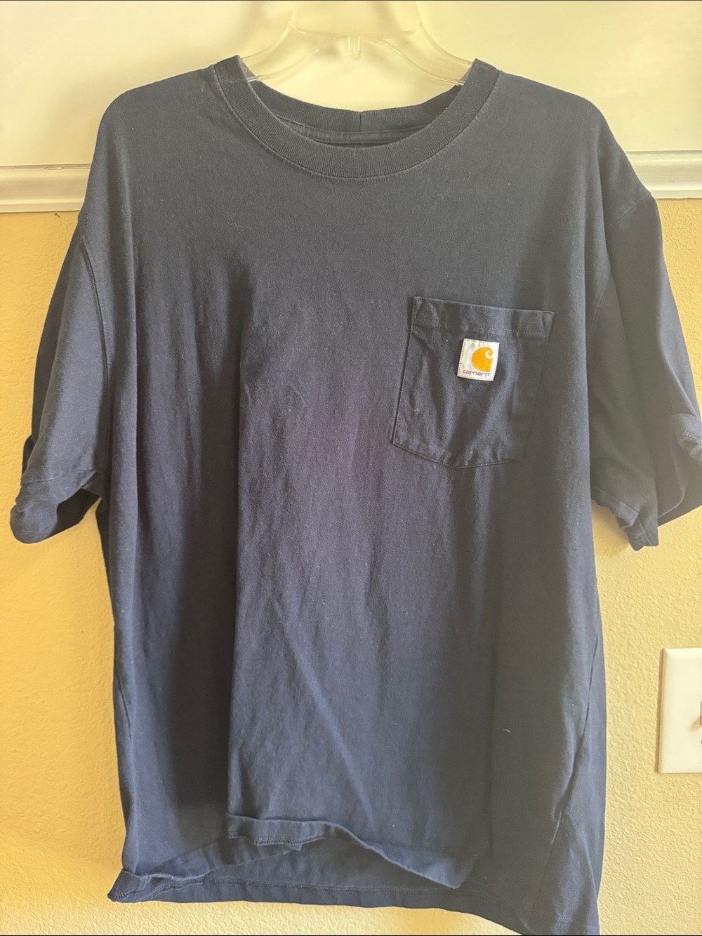 Carhartt Short-Sleeve Pocket Tee in Navy Blue